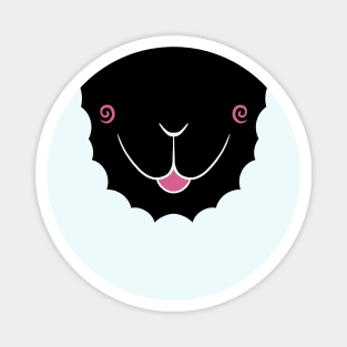 Black Sheep Face Magnet